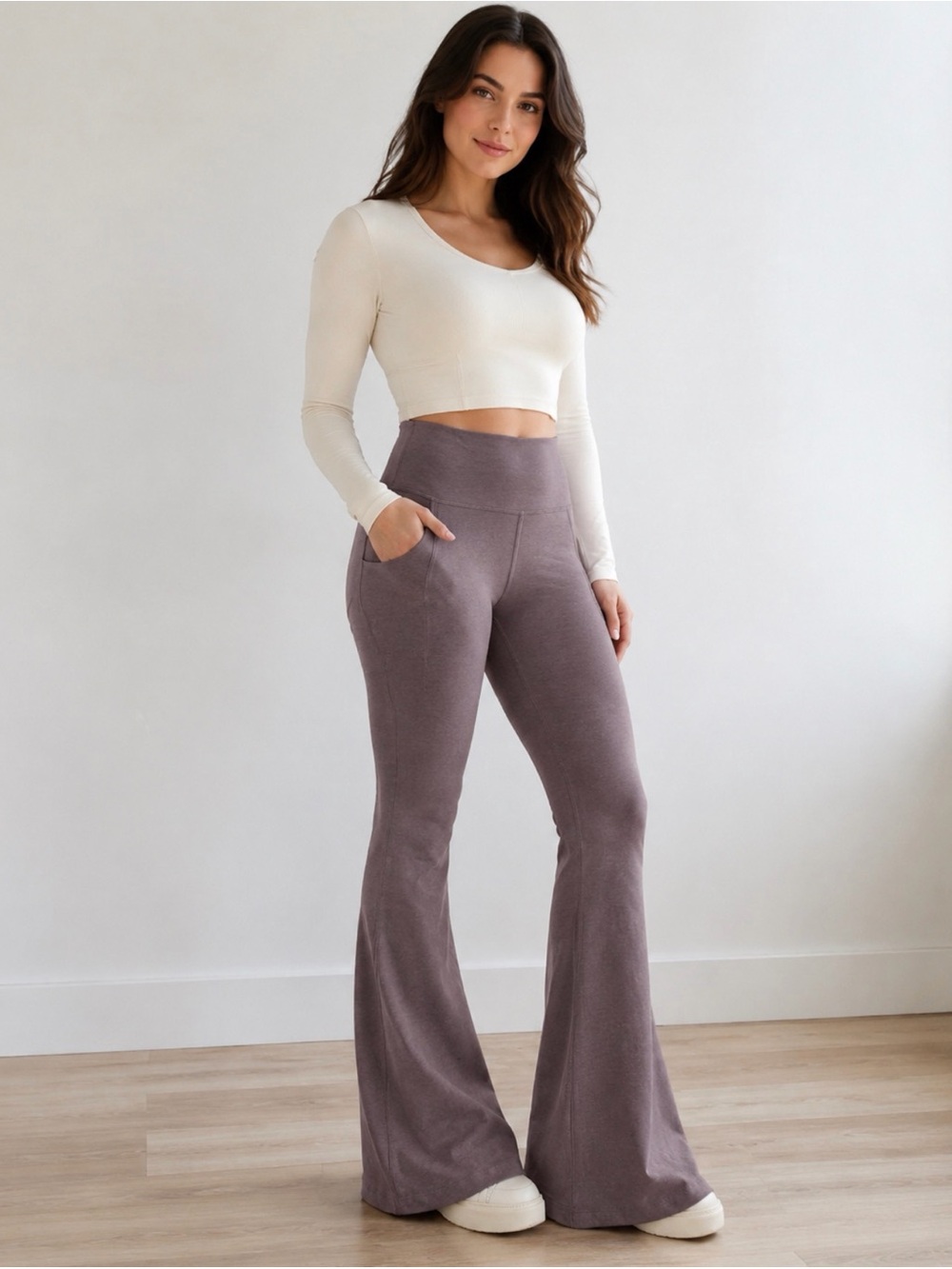Beyond Yoga High-Waist Flared Yoga Pants